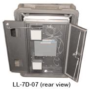 Laptop Lock-Up® Model LL-7D-07 ESD safe deployable cabinet: GSA